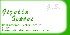 gizella septei business card